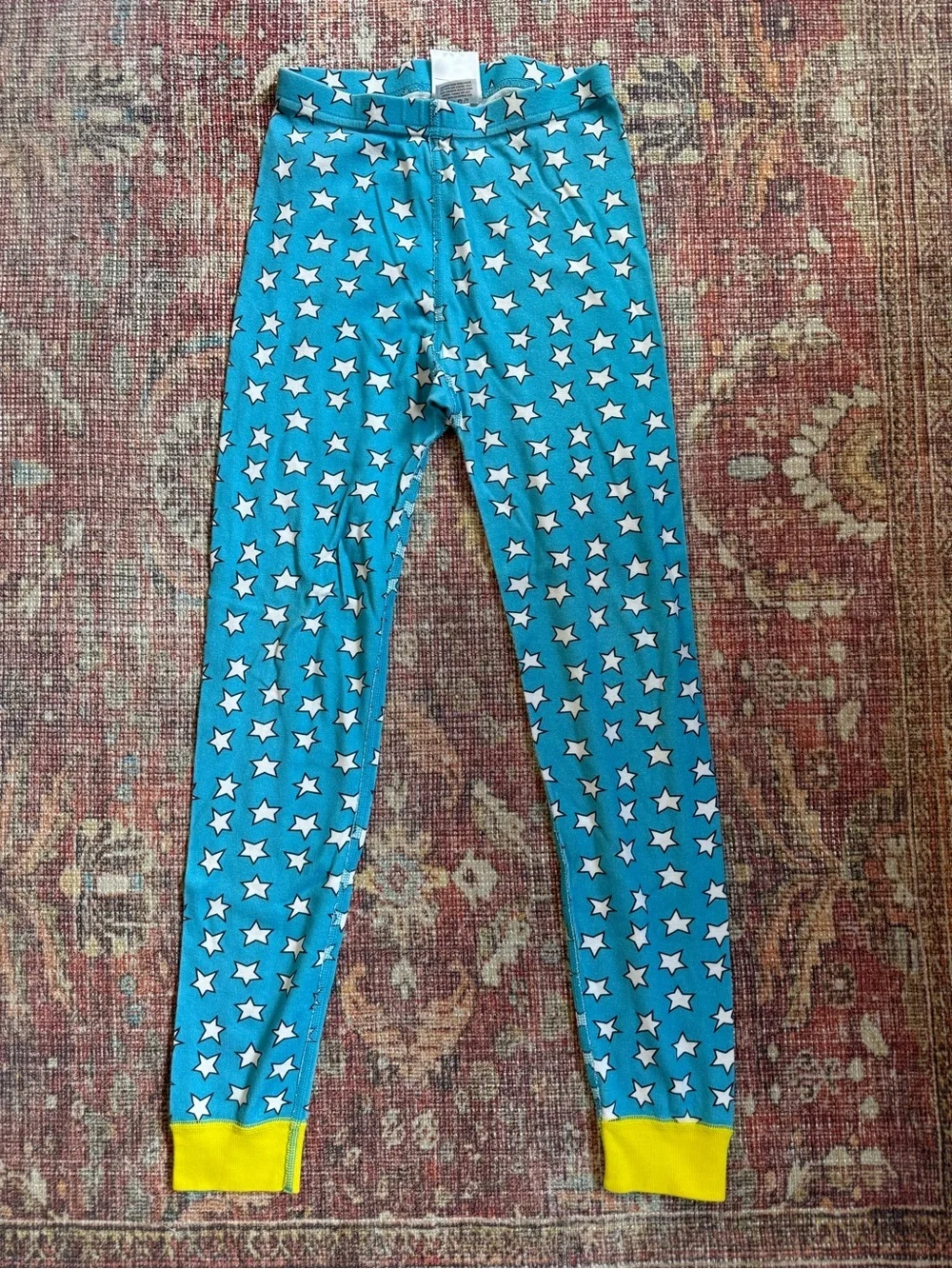 Hanna Andersson size 10 Wonder Woman Red & Blue Kids Pajama Set Organic Cotton
